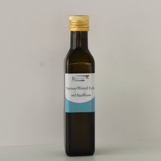 Olivenöl mit Basilikum  250 ml